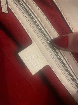 Borsa Gucci Pelle Bianco Rosso Blu