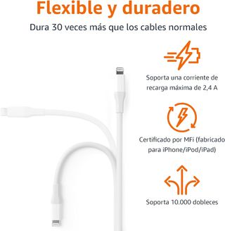 Amazon Basics Cable USB-2.0 tipo C a Lightning (ce