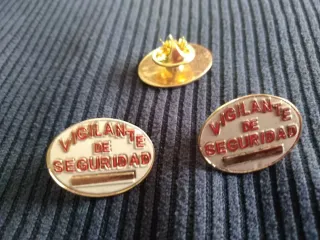 Cartera Vigilante Seguridad Placa Metal 7x5