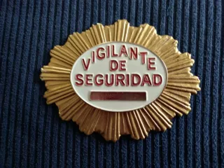 Cartera Vigilante Seguridad Placa Metal 7x5
