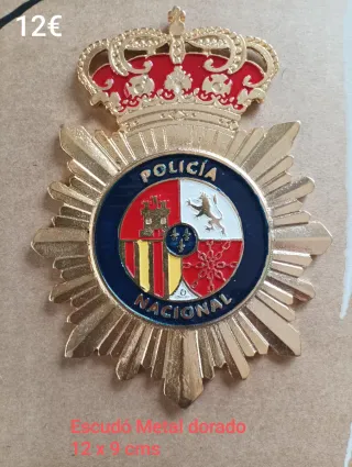 Cartera Vigilante Seguridad Placa Metal 7x5