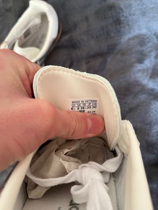 Zapatillas Samba Plateadas Talla 39