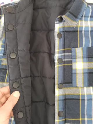 Chaqueta reversible acolchada cuadros Mayoral