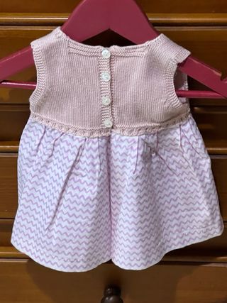 PRECIOSO VESTIDO PUNTO Y TEJIDO DE JULIANA