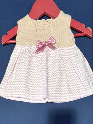 PRECIOSO VESTIDO PUNTO Y TEJIDO DE JULIANA