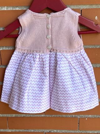 PRECIOSO VESTIDO PUNTO Y TEJIDO DE JULIANA