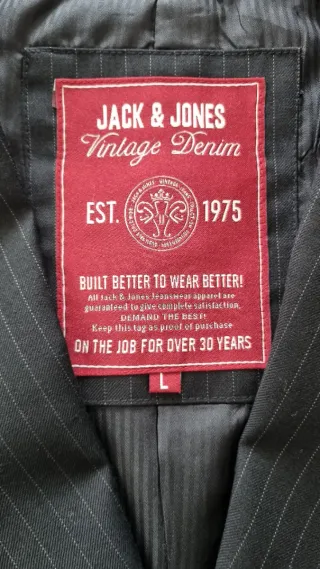 Giacca Jack & Jones righe grigie