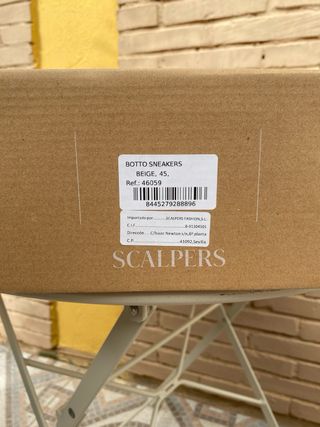 Zapatillas Scalpers Blancas y Beige