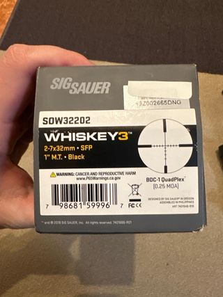 Visor SIG Sauer Whiskey3 2-7x32