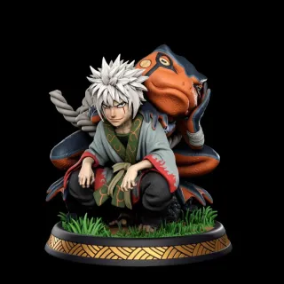 Figura Naruto Jiraiya con Gamabunta