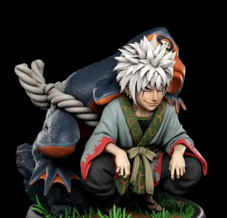 Figura Naruto Jiraiya con Gamabunta