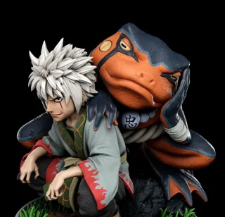 Figura Naruto Jiraiya con Gamabunta
