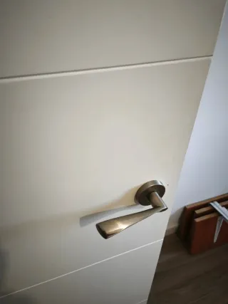 Dos puertas de madera macizas, 30€ cada una.