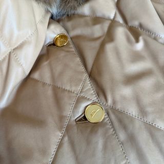 Cappotto in pelle Genny Donna 44 IT - M Beige