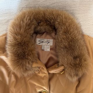 Cappotto in pelle Genny Donna 44 IT - M Beige