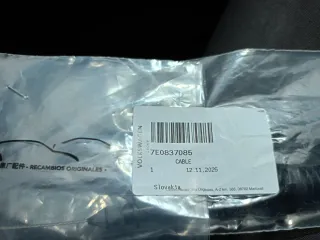 Cable Apertura puerta Interior Original VW