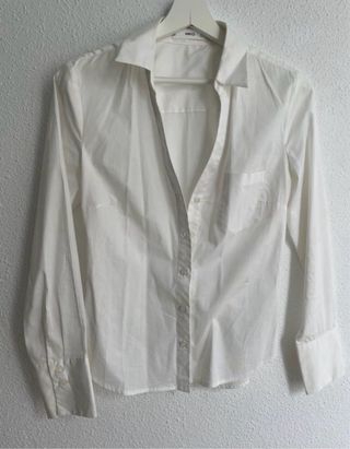 Camisa blanca básica Mango Talla S