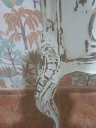 Mesita Auxiliar Antigua Renovada