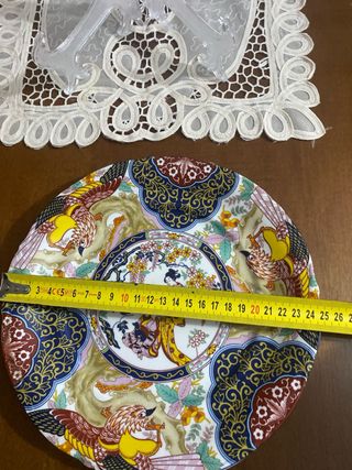 Antiguo plato decorativo chino