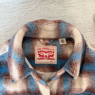 Cappotto Lungo Levis Uomo L Quadri tartan Azzurro