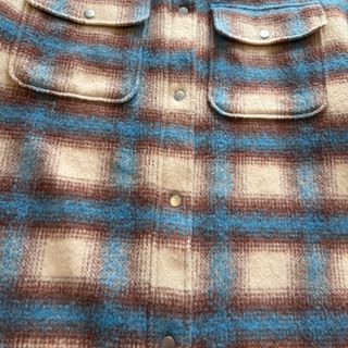 Cappotto Lungo Levis Uomo L Quadri tartan Azzurro