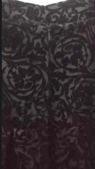 Vestido fiesta terciopelo devoré floral negro