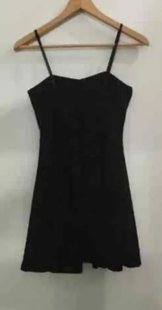 Vestido fiesta terciopelo devoré floral negro