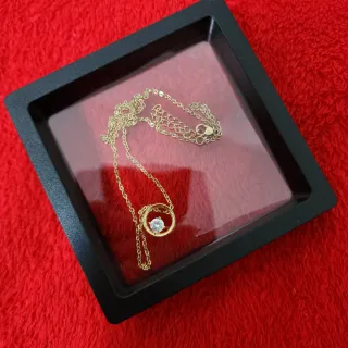 Colgante Oro 18k Plata 925 Circonita