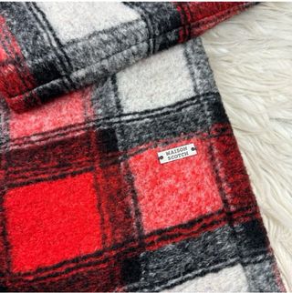 Abrigo cuadros Maison Scotch Talla L Size L-XL