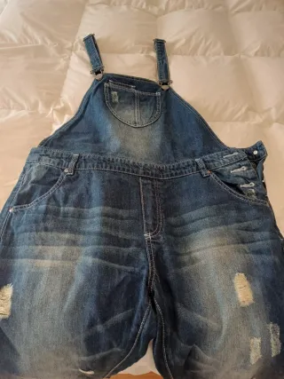 Peto vaquero largo desgastado