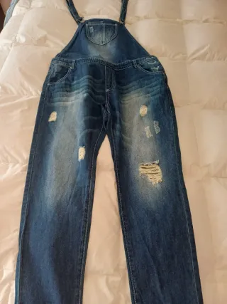 Peto vaquero largo desgastado