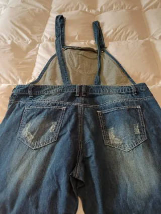 Peto vaquero largo desgastado