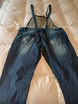 Peto vaquero largo desgastado