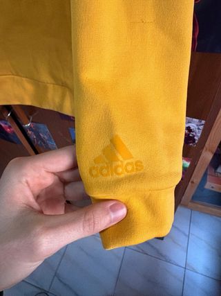 Sudadera Adidas Crew Junior Amarilla 13-14 años