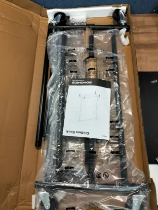 Burro Ropa, Perchero Extensible SONGMICS HSR13BK