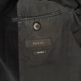 Giacca GUCCI Uomo 46 IT - S Nero Velluto a Coste