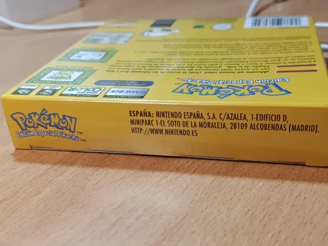 Pokemon Amarillo Edición Especial Pikachu Game Boy
