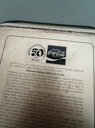 Vassoio Coca Cola Vintage