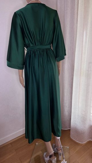 Abito lungo verde smeraldo elegante M/L