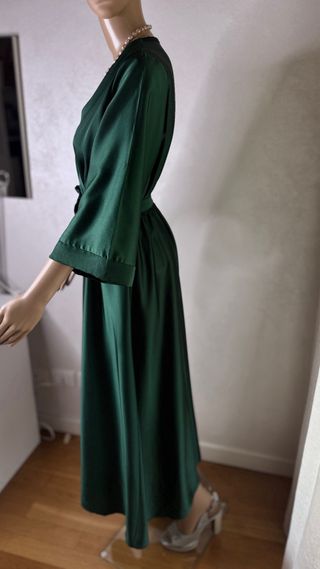 Abito lungo verde smeraldo elegante M/L