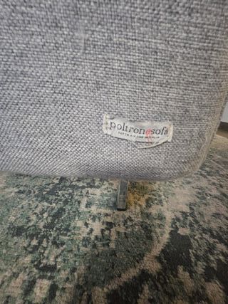 Divano angolare con penisola grigio