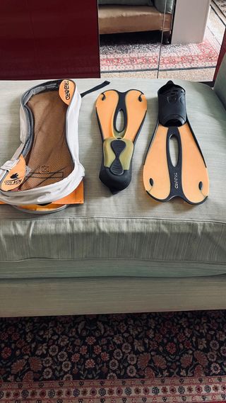 4 Mute s/m/l/m subacquea nera e arancione