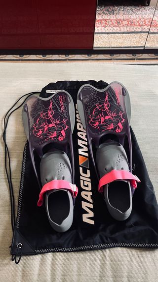 4 Mute s/m/l/m subacquea nera e arancione