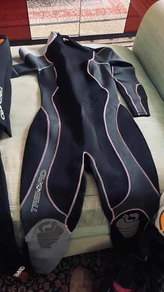 4 Mute s/m/l/m subacquea nera e arancione