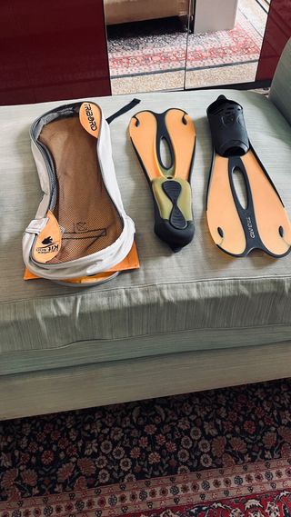 4 Mute s/m/l/m subacquea nera e arancione