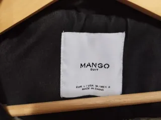 Abrigo Mango señora negro