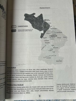 Libro de texto euskera  2 Bachiller  Apenas usado
