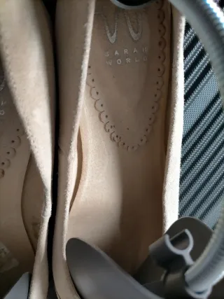 Bailarinas Sarah World 40 Beige Plata