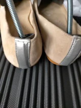 Bailarinas Sarah World 40 Beige Plata