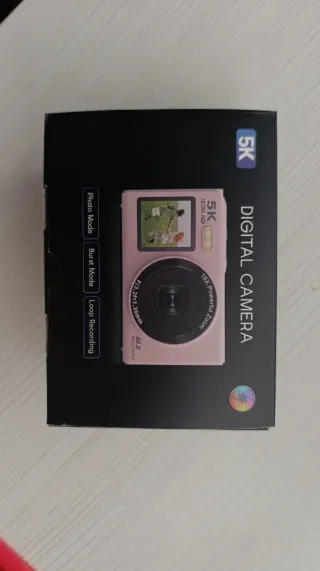 Cámara Digital 5K Negra